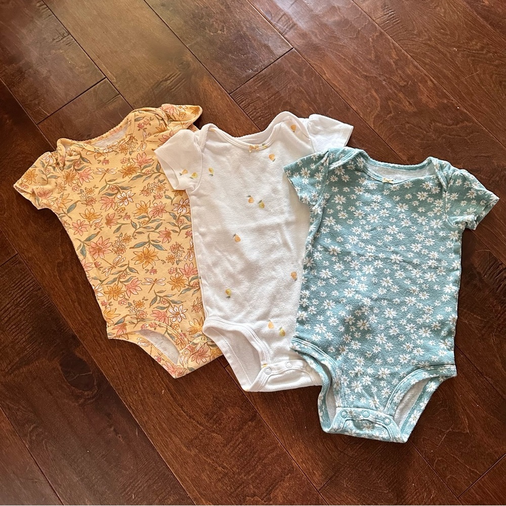 Carter’s 9M Floral Onesies Set